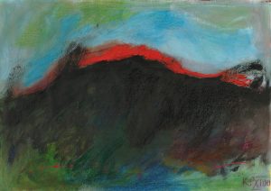 DARKNESS, 2001. 60 x 82 cm, acryllic paint and wax on paper